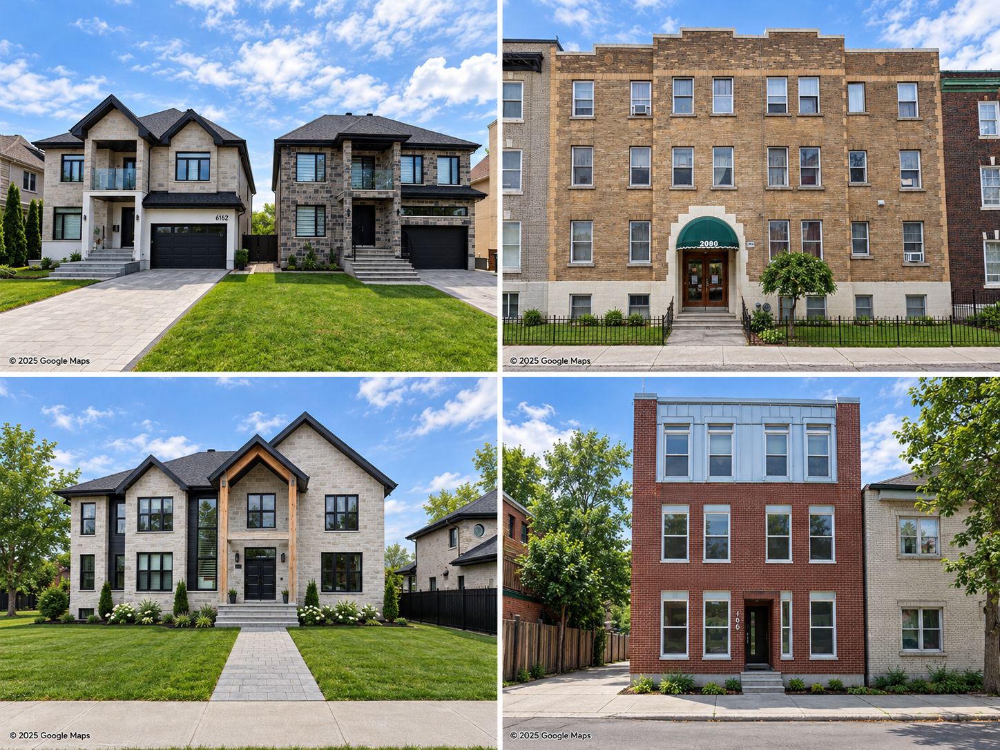 Maisons et immeubles résidentiels